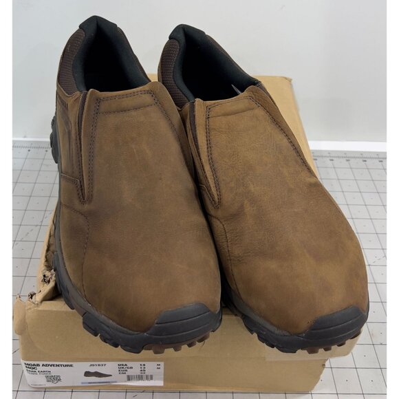 Merrell Moab Adventure Moc Men's Brown Slip On Sz. 14 Dark Earth NEW~~ - Picture 2 of 9